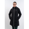 Parka larga Harcour Robertah mujer - Negro