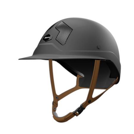 Casco Flex-on Armet negro visera Mixto Dark Barbijo marrón