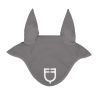Capucha anti-moscas de tejido técnico con logo Equestro - Gris / blanco