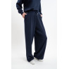 Pantalón fluido Harcour Jonquille mujer - Marino