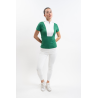 Polo de concurso Harcour Paris mujer - Verde esmeralda