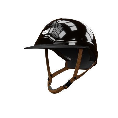 Casco Flex-on Armet negro visera Mixta Star Barbilla marrón