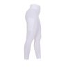 Leggings ajustados para mujer con grip completo Classic Equestro - Blanco / blanco