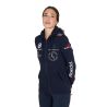 Sudadera con capucha para mujer con multi-logo nuevo Equestro - Americana marina