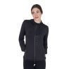 Sudadera técnica de mujer en jersey con cremallera Equestro - Negro