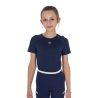 Camiseta técnica de entrenamiento para niños Equestro - Americana marina