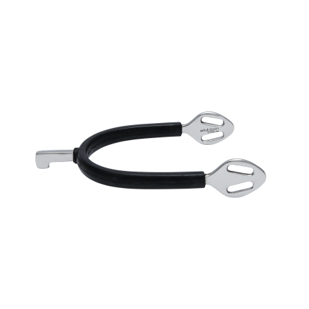 Espuelas Stübben 1149 Fine Line acero inoxidable recubiertas de goma