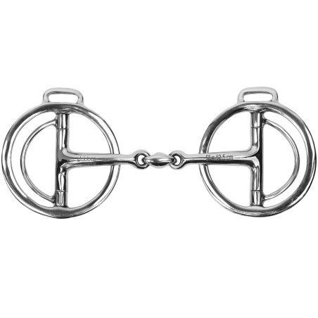 Muserola Stübben 2458 Danish Guard articulada en cobre blando cañón 14 mm