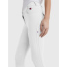 Pantalón Tommy Hilfiger Equestrian Classic mujer con grip en las rodillas - Blanco