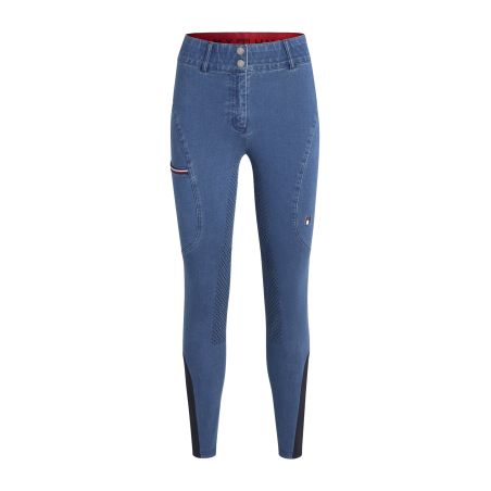 Pantalón Tommy Hilfiger Equestrian Texas Denim full grip mujer