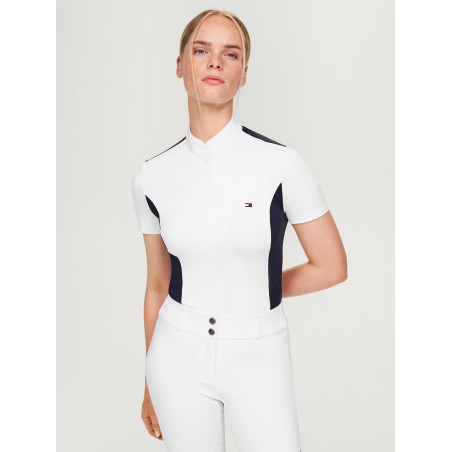 Polo de concurso Tommy Hilfiger Equestrian Avon de manga corta para mujer