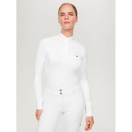 Polo de concurso Tommy Hilfiger Equestrian Avon de manga larga para mujer