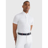 Polo de concurso Tommy Hilfiger Equestrian de manga corta para hombre - Blanco