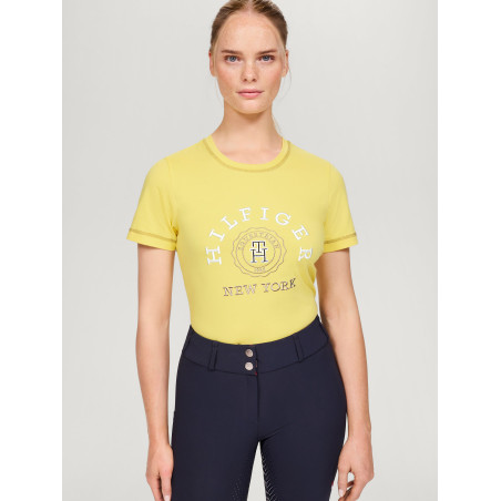 Camiseta gráfica Tommy Hilfiger Equestrian Newport para mujer de manga corta