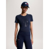 Camiseta Tommy Hilfiger Equestrian Manhattan de manga corta para mujer - Azul marino