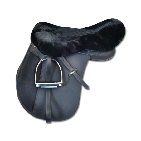 Cubierta de sillín Waldhausen de piel de cordero