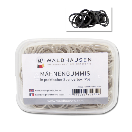 Elásticos para crin Waldhausen con caja dispensadora