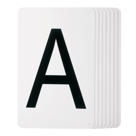 Letras sobre placa Waldhausen para fijar 20 x 40 m