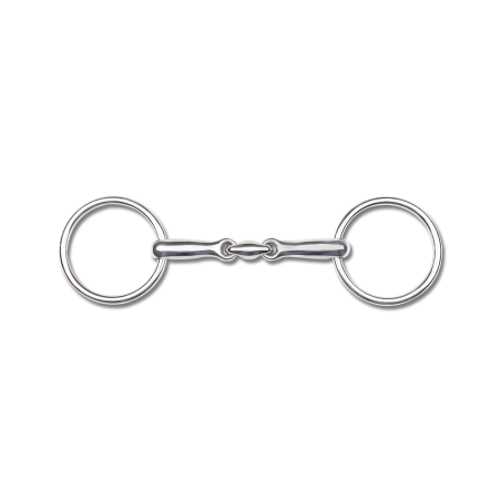 Mors de filete Waldhausen pony doble rotura