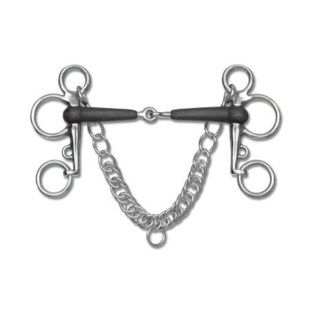 Pelham de goma Waldhausen con una sola articulación