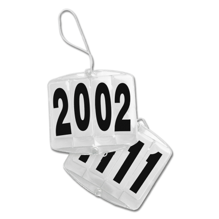 Porta-números Waldhausen 4 cifras brida con elásticos