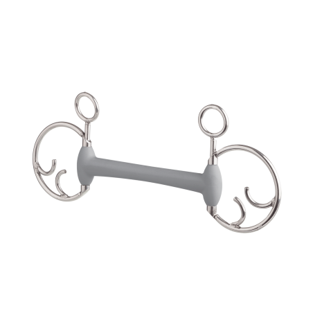 Muserola Baucher Beris con embocadura de oliva