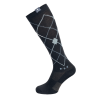 Calcetines de equitación ELT Argyle - Negro / azul piedra
