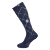 Calcetines de equitación ELT Argyle - Azul profundo / azul piedra