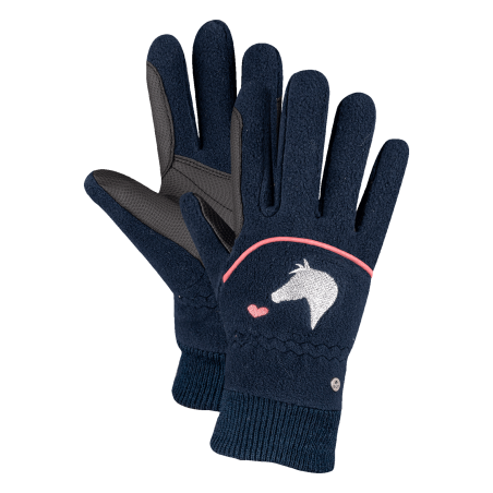 Guantes de equitación de forro polar ELT Lucky Giselle para niño