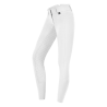 Pantalón de equitación ELT Micro Sport con silicona de talle alto - Blanco