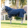 Manta Horseware Amigo 1200D Plus Poney Turnout 0g - Marino / gris titanio / plata