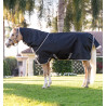 Manta Horseware Amigo 1200D Plus Poney Turnout 50g - Negro / gris titanio / plata