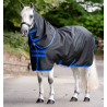 Manta Horseware Amigo Ripstop 900D Plus Poney Turnout 100g - Negro / azul clásico