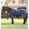 Manta Horseware Rhino Poney Turnout 0g - Negro / gris titanio / azul clásico