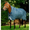 Cobertura Horseware Rhino Wug Turnout 0g - Hunter check /Marine / vert