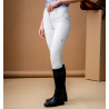 Pantalón Horseware AA Aria de talle medio con culera completa - Blanco