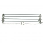 Colgador tipo escalera para mantillas et mantas