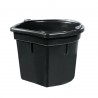Cubo de borde plano Finn-Tack 19 litros - Negro
