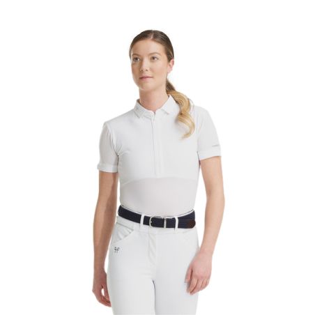 Polo Aeromesh de manga corta Horse Pilot mujer