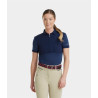Polo Aeromesh de manga corta Horse Pilot mujer - Marino