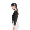 Polo de competición Monica Horse Pilot de manga larga para mujer - Negro