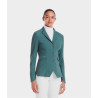 Chaqueta de concurso Aeromade Horse Pilot mujer - Logotipo verde bálsamo plateado