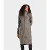 Chaqueta impermeable larga Raintech Horse Pilot mujer - Café oscuro