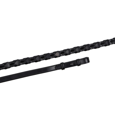 Riendas de cuero trenzado Montar con sujeción francesa