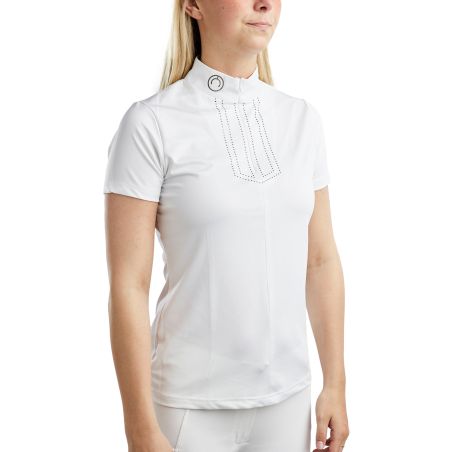 Polo de concurso Montar MoViolet crystal gun metal para mujer