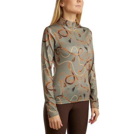 Polo de manga larga Montar estampado Haily bridle mujer