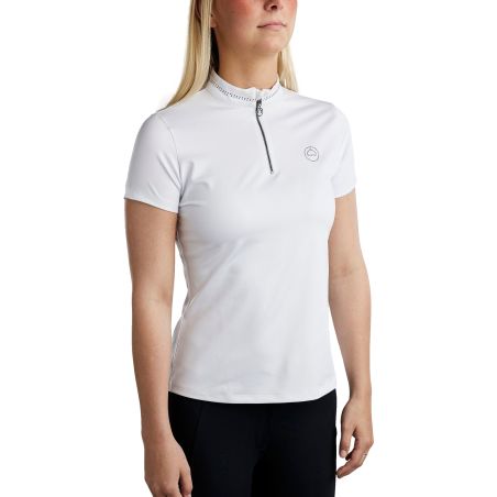 Camiseta de manga corta Montar MoBlair con cristal gris oscuro para mujer