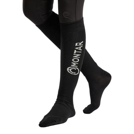 Calcetines Montar negros con logo