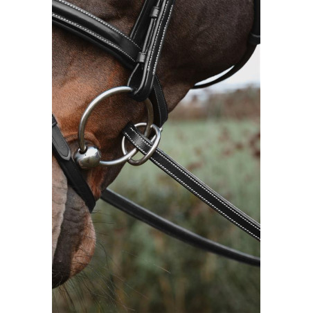 Riendas de goma Working by Dy'on 1/2 7 topes cierre con anillas