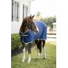 Manta Horseware Amigo Jersey Poney Cooler - Marino / gris titanio / plata